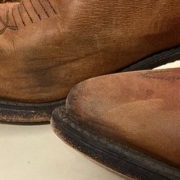 DINGO CHESTNUT TOBACCO SADDLE BROWN VINTAGE WESTERN BOOTS MENS SIZE 8 D REG - Picture 5 of 14